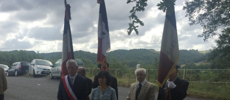 Cérémonie d'hommage aux deux résistants du village