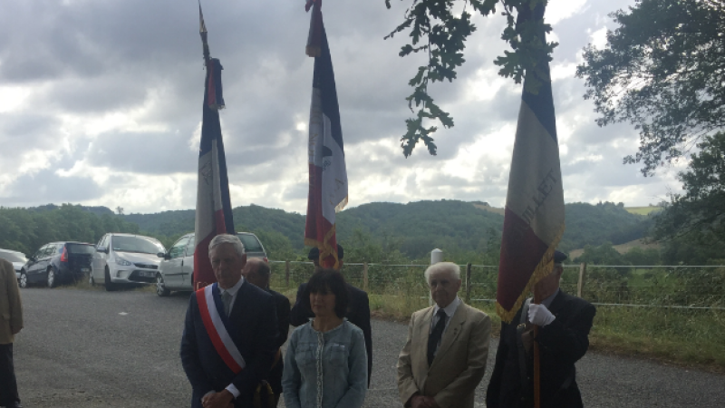 Cérémonie d'hommage aux deux résistants du village