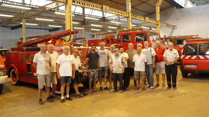 Sortie du musée des pompiers