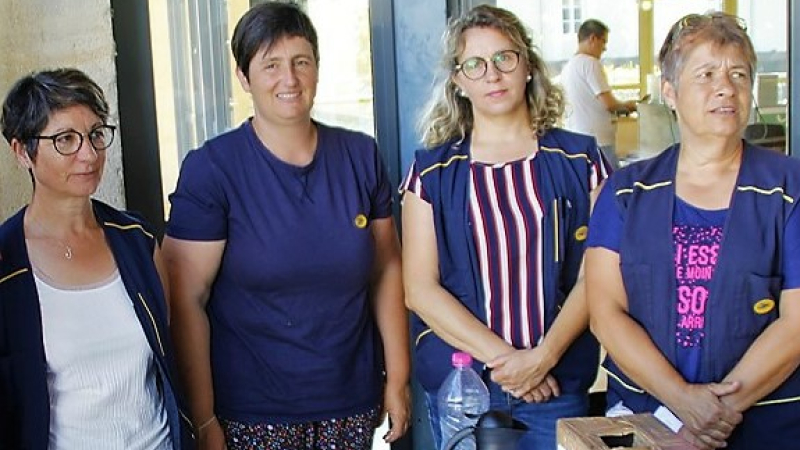 Grève des factrices à Miélan