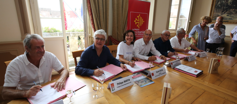 Signature du contrat Grand site Occitanie-Sud de France Marciac