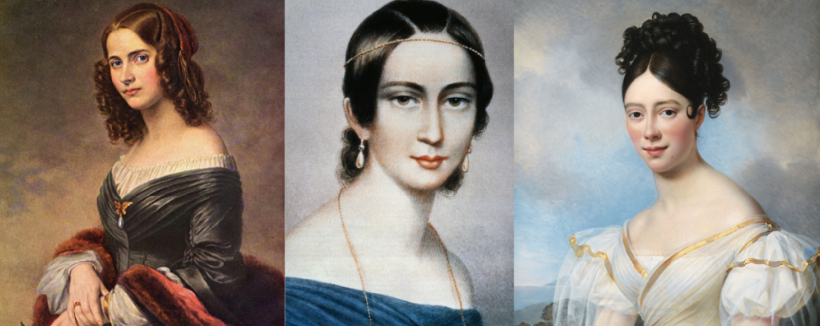 Fanny Mendelssohn, Clara Schumann et Maria Malibran