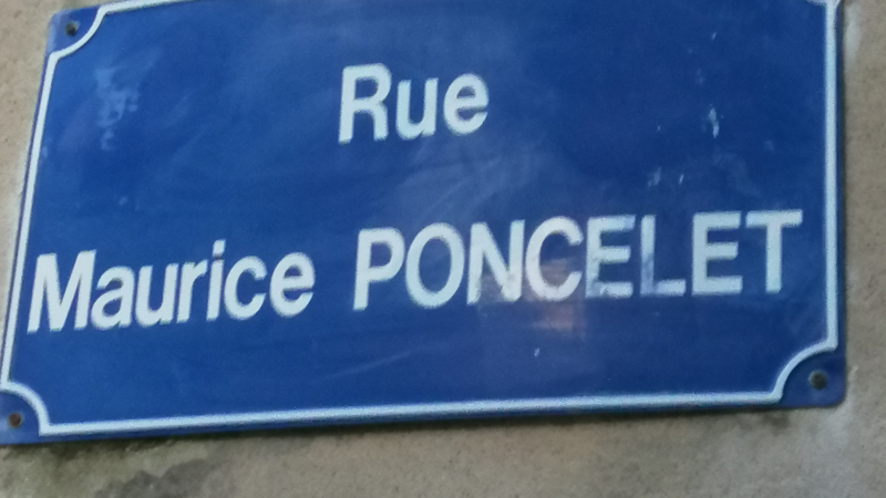 Maurice Poncelet n'a pas perdu sa rue