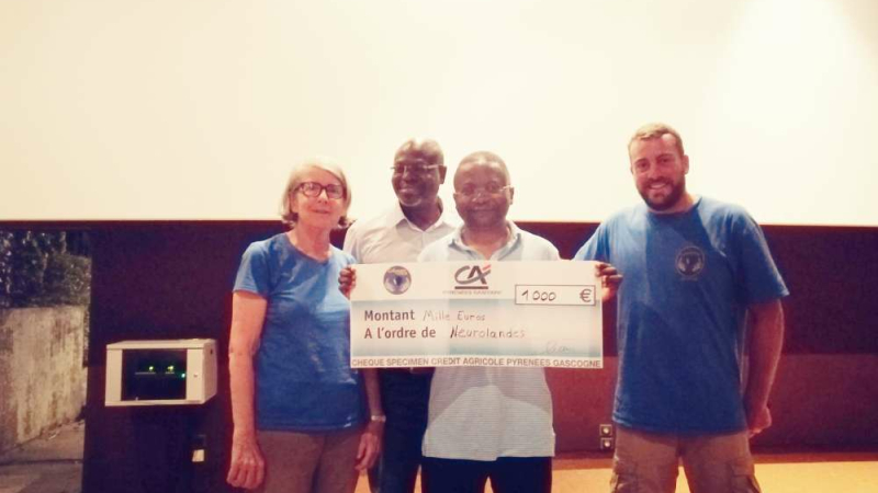 Un don de 1000 euros pour l’association Neurolandes