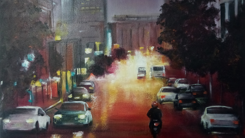 Les fleurs et paysages urbains de l'artiste Josiane Francazal