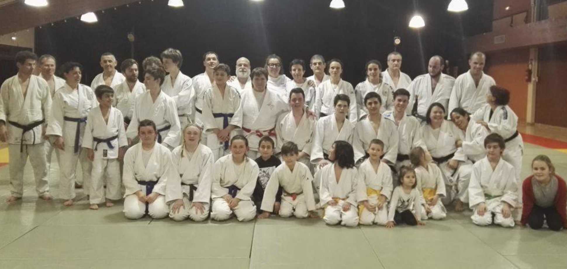 Photo souvenir prise lors de la venue de la judokate, Cathy Arnaud, le 27 février 2019