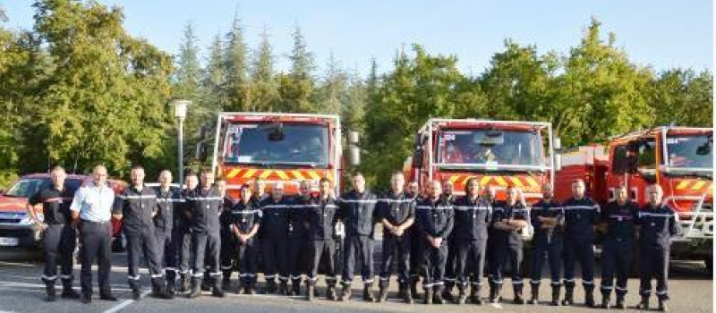 20 sapeurs-pompiers gersois partent en renfort dans le Gard