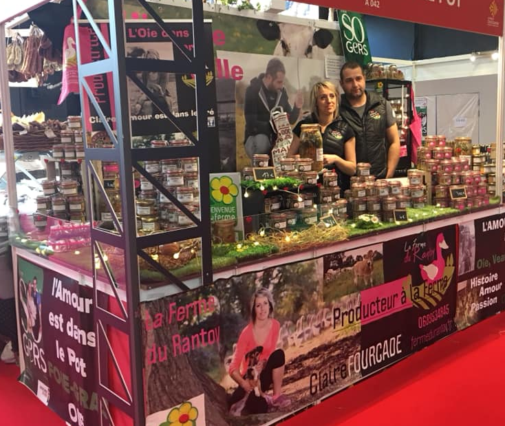 Stand de la Ferme du Rantoy, à Saint-Ost, sur le salon de l'agriculture - édition 2019 - Photo DR