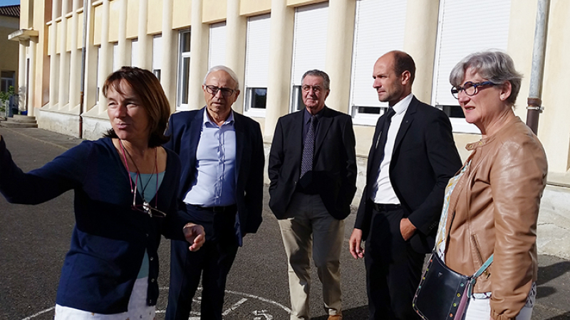 Le directeur d'Académie de l’Education Nationale en visite à Mirande