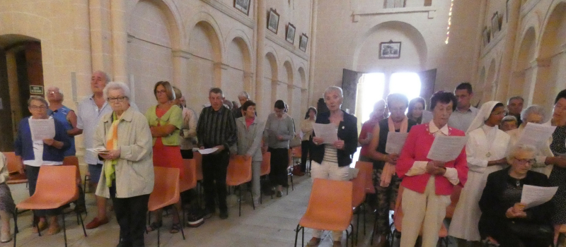 Messe dominicale à la chapelle Notre-Dame de la Croix