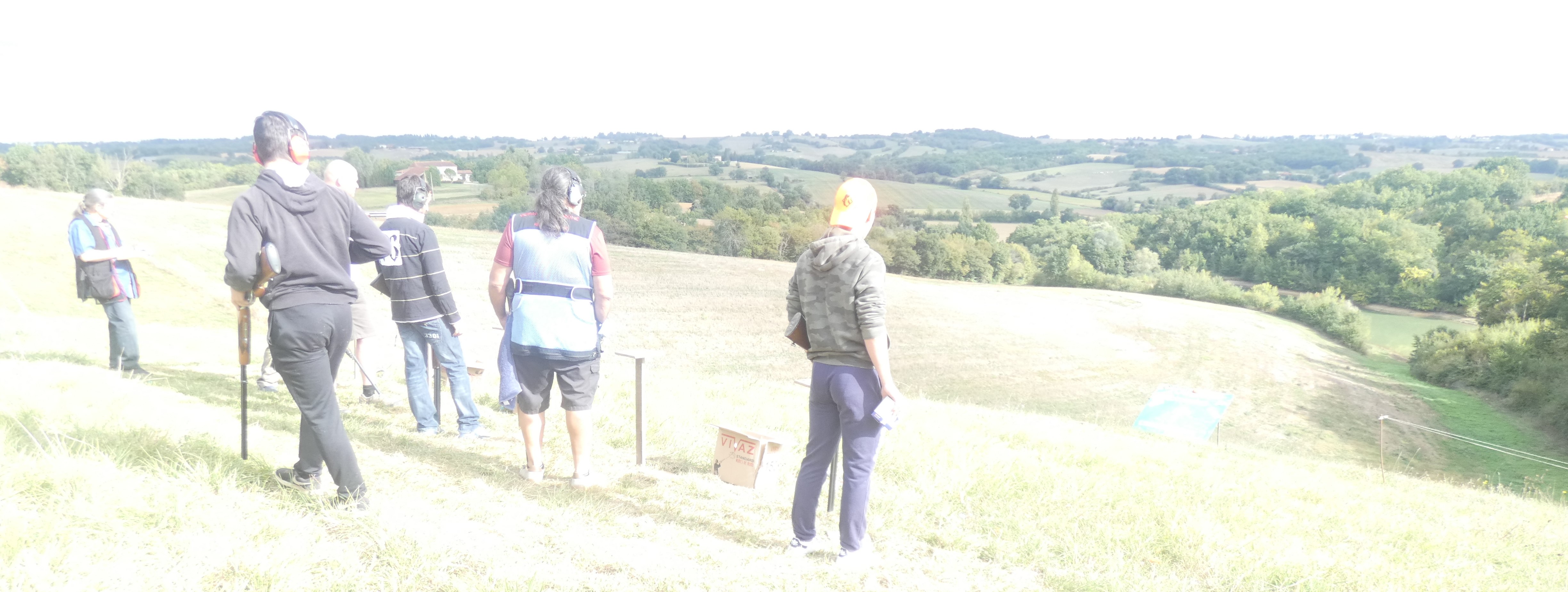 sur le pas de tir
