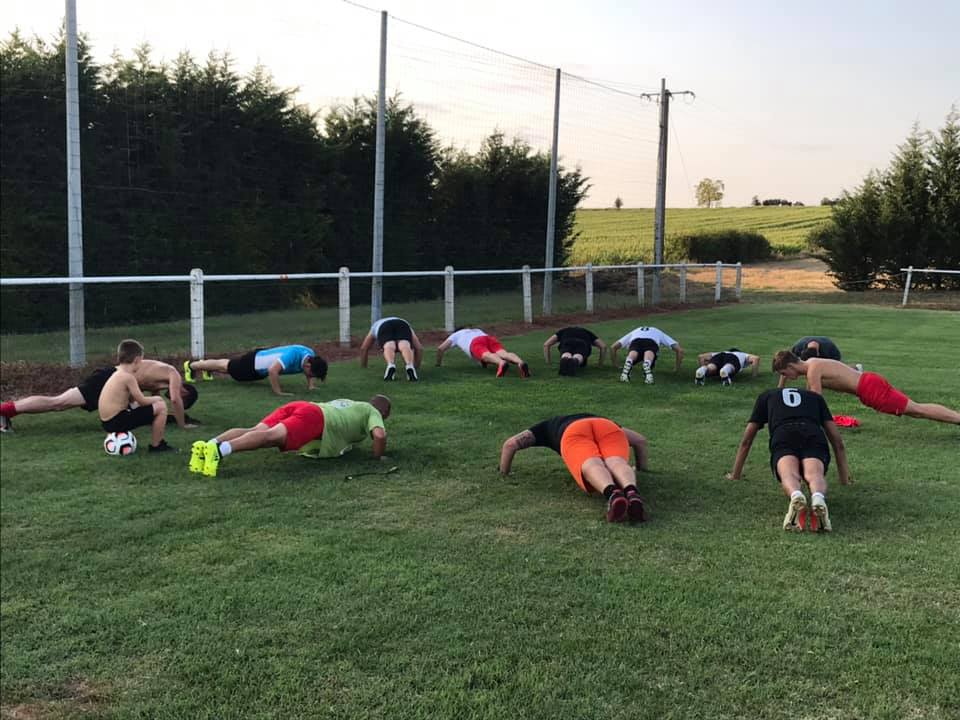 À l'entraînement - Photo Facebook