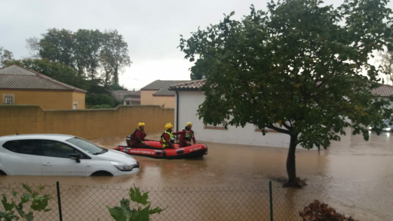 Le SDIS 32 en renfort inondations dans l'Hérault