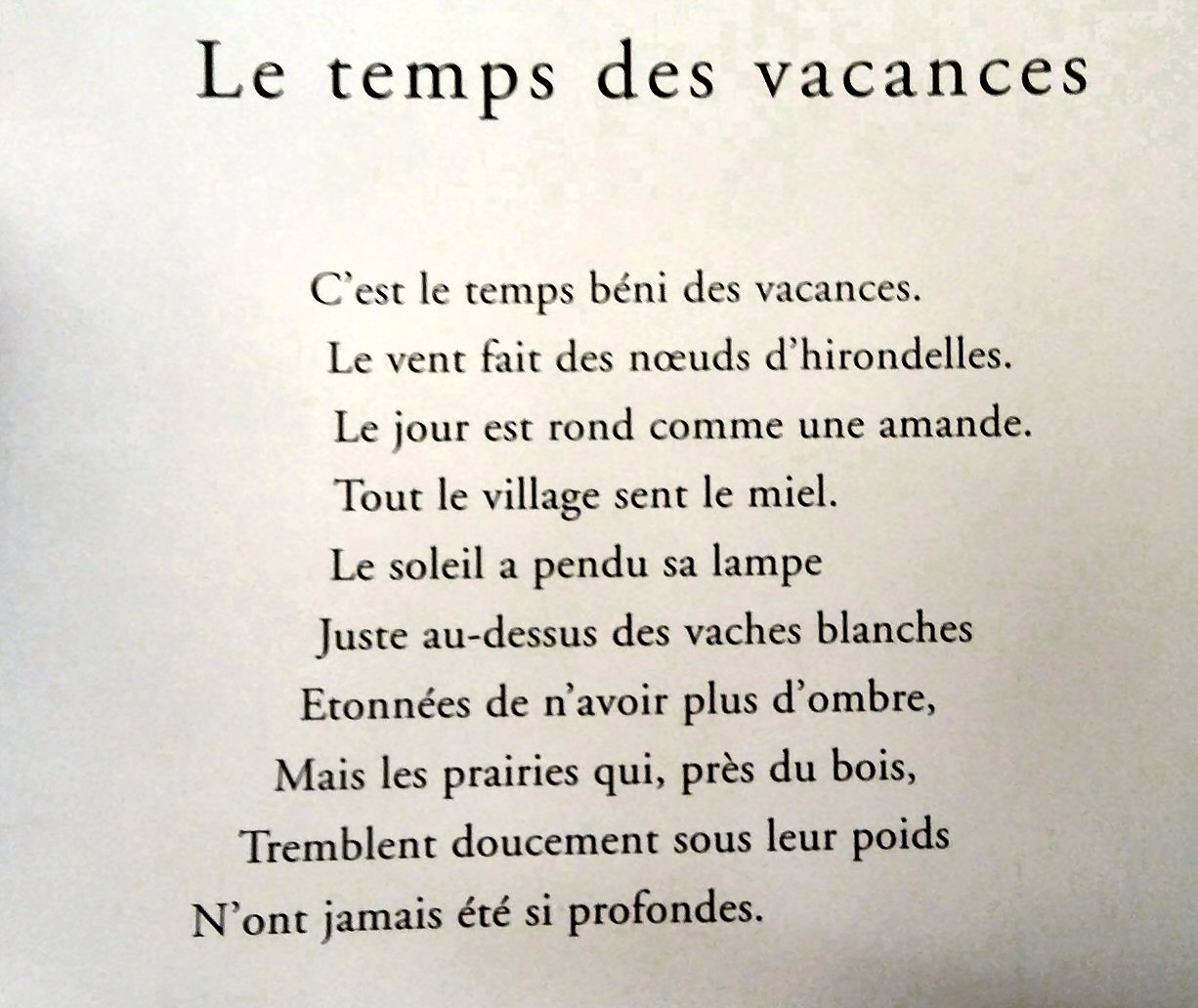 Une ^poésie de Maurice Carême