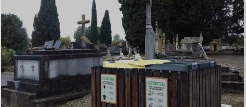 Le tri des déchets, c'est aussi au cimetière !