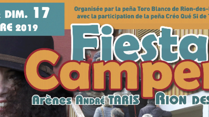 Fiesta Campera Rion des Landes 16 et 17 novembre
