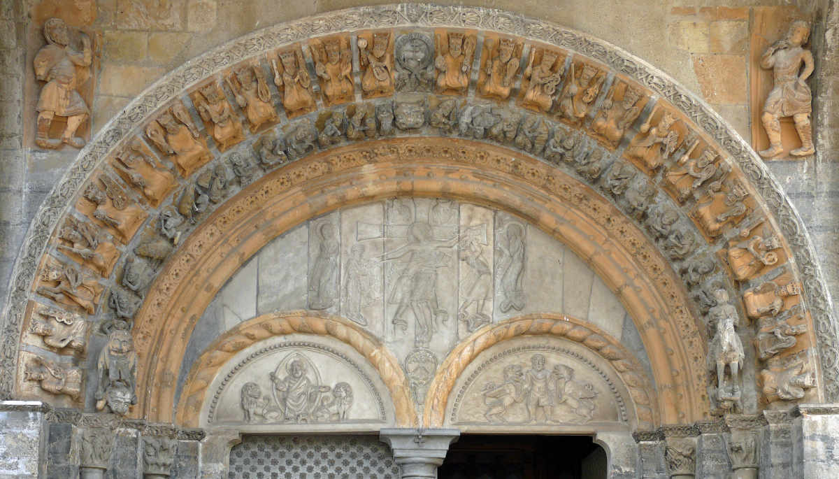 La cathédrale Sainte-Marie d'Oloron-Sainte-Marie - Illustration Wikipedia