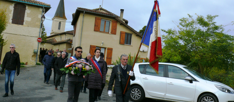 La commémoration du 11 novembre a mobilisé beaucoup de monde à Duran et Castin