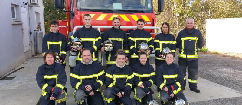 Les sapeurs-pompiers en stage
