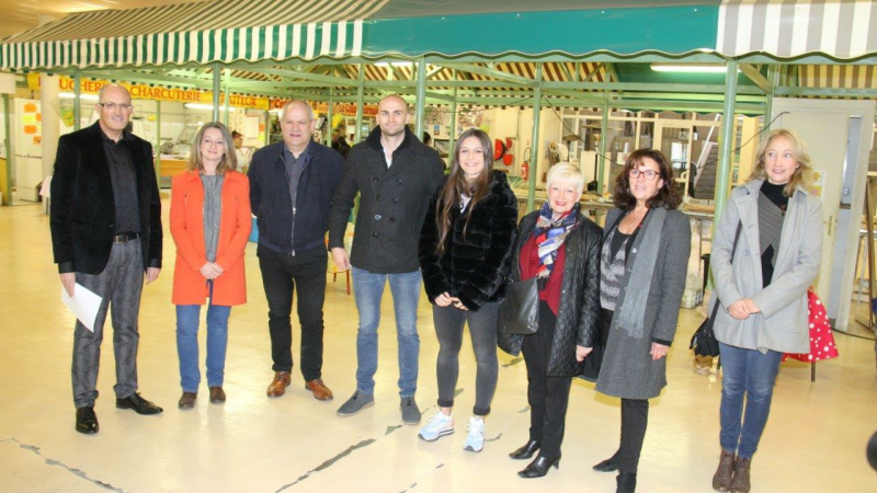 Pour présenter son idée force, le choix de la halle de la ville semble logique