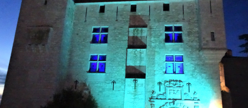Le château est bleu