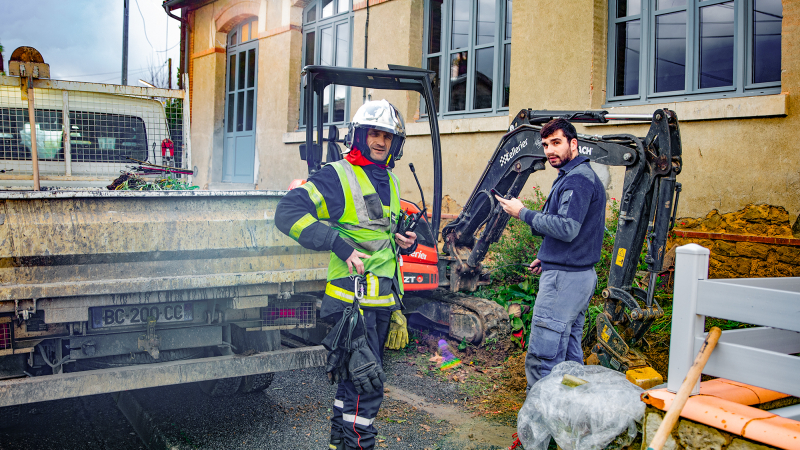 Fuite de gaz sans gravité rue d’Estalens, à Nogaro  