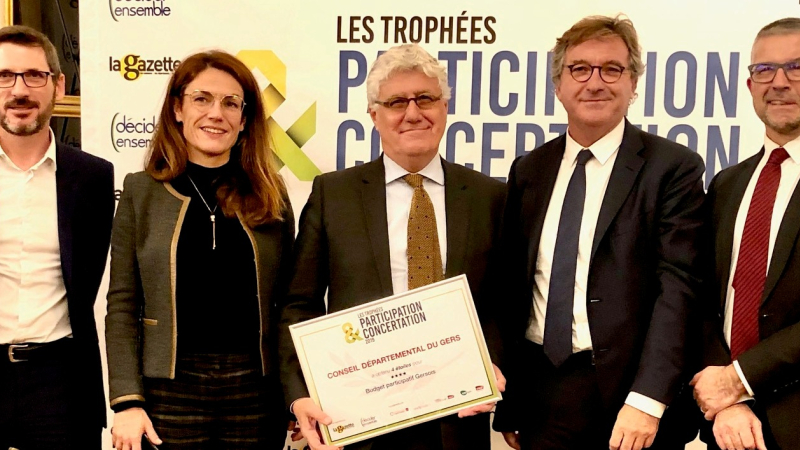 Le Gers primé lors des Trophées de la Participation et de la Concertation 2019