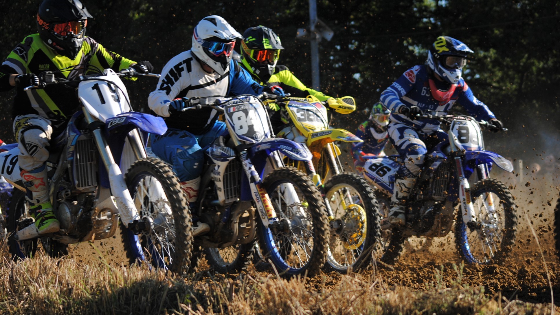 Le moto cross gersois en peloton solidaire