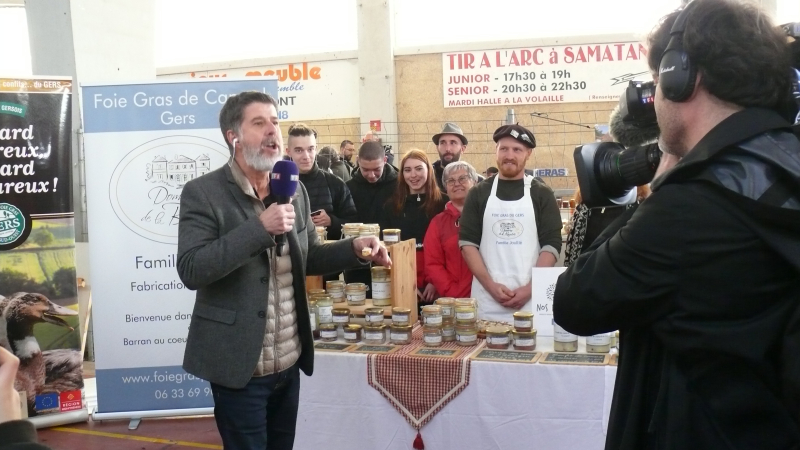 TF1 au marché de Samatan