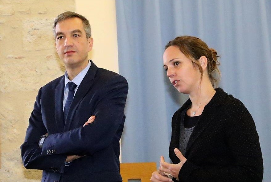 Stéphane Taillat et Marielle Agostini - Photo Marc Le Saux