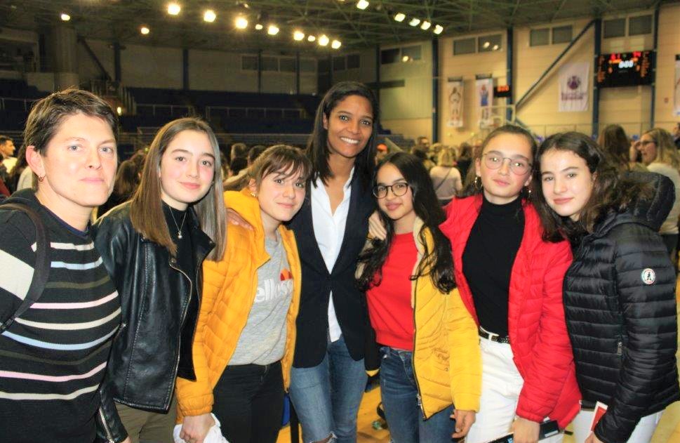 Avec Marie-Sophie Obama