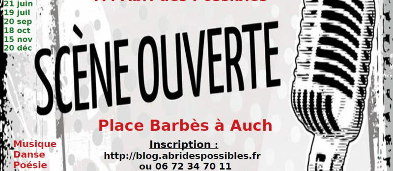 Scène ouverte  à L'Abri des Possibles 