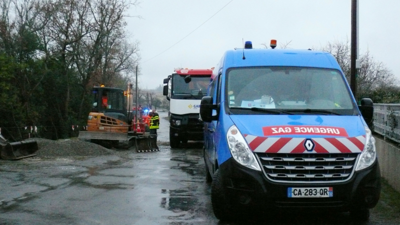 Cambriolage et 100 foyers impactés par la rupture d'une conduite de gaz