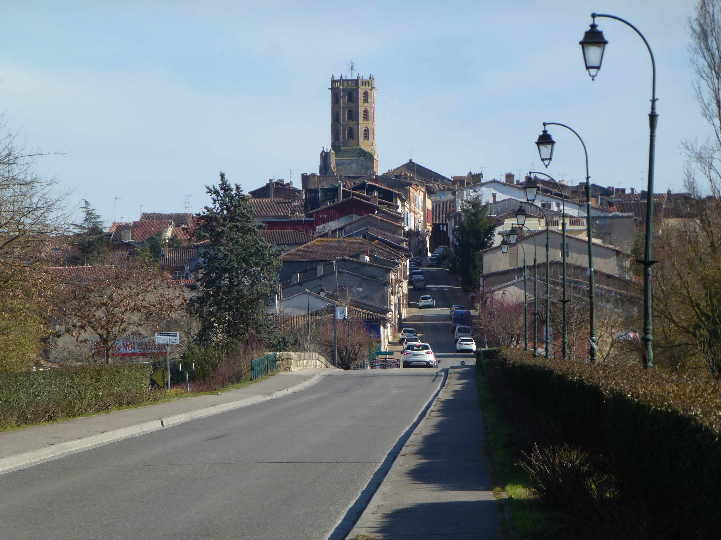 L'entrée de la ville en février 2019 - Photo ED