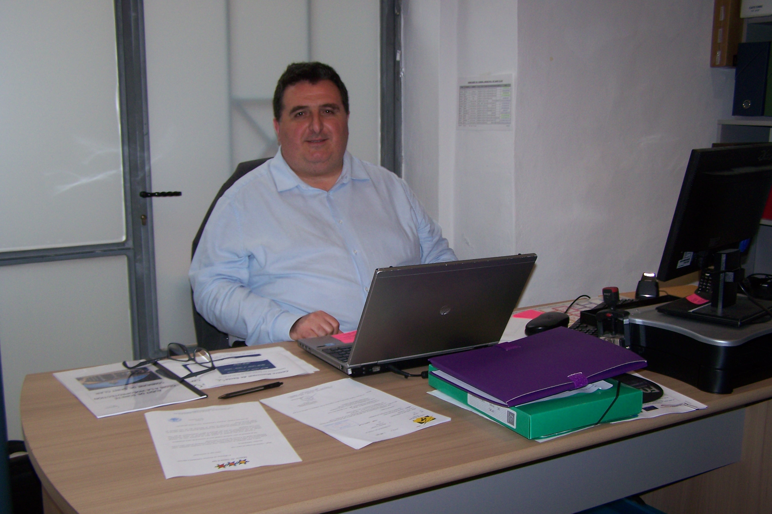 David Taupiac, dans son bureau, à la mairie