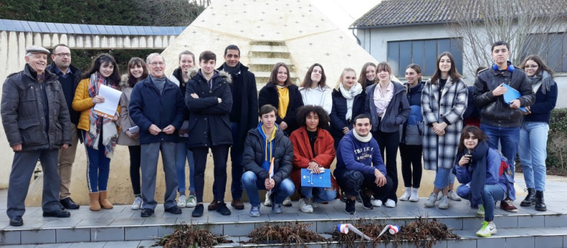 Ce sont 20 lycéens de Mirande qui ont découvert le mémorial de Pavie