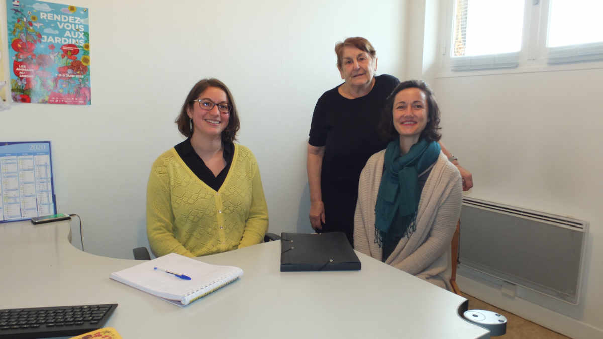 De gauche à droite, Anne Manceau, Sylvette Da Silva et Julie Dagnaud