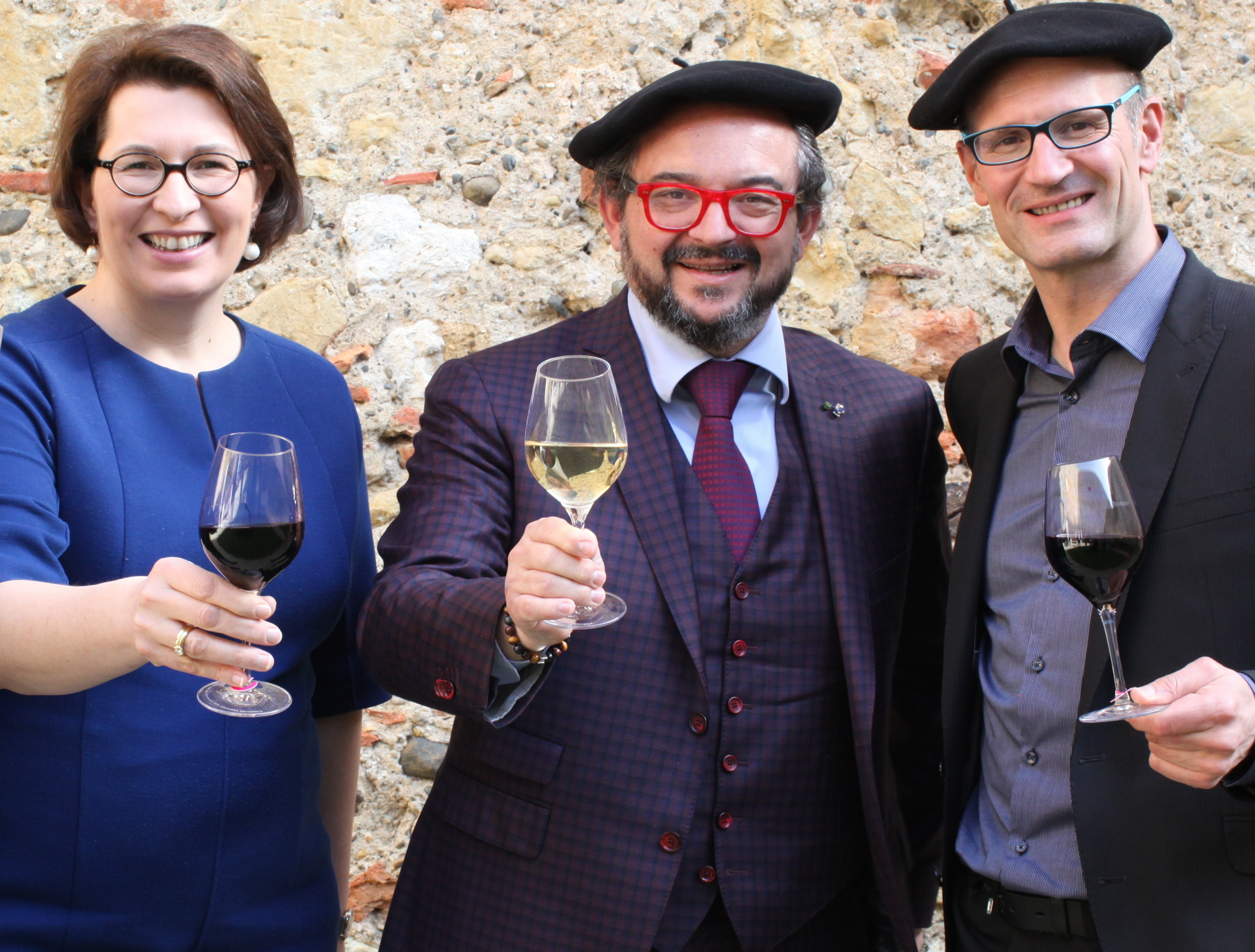  Les parrains de l’édition 2020 : Romana Echensperger, Master of Wine, et Fabrice Sommier, Master of Port et MOF Sommelier - Photo Cave de Saint-Mont