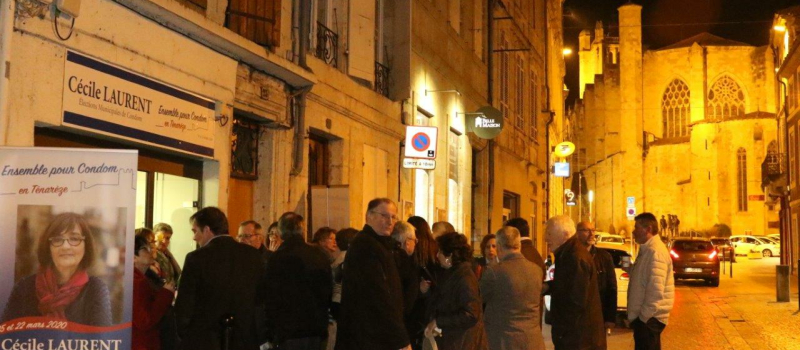 Ensemble pour Condom en Ténarèze inaugure son local de campagne