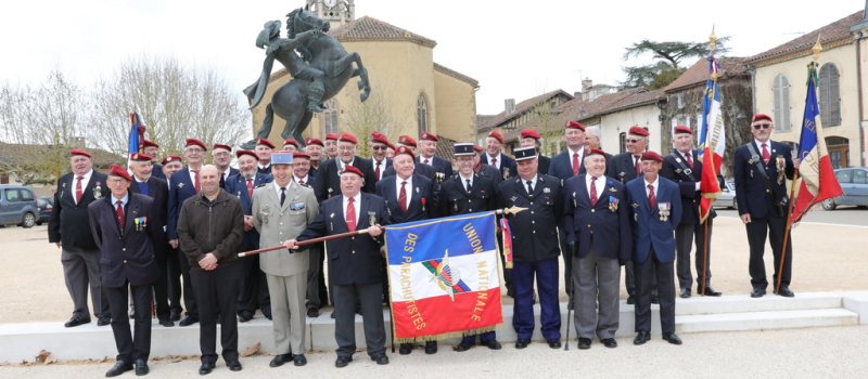 La section du Gers de l'Union des Parachutistes
