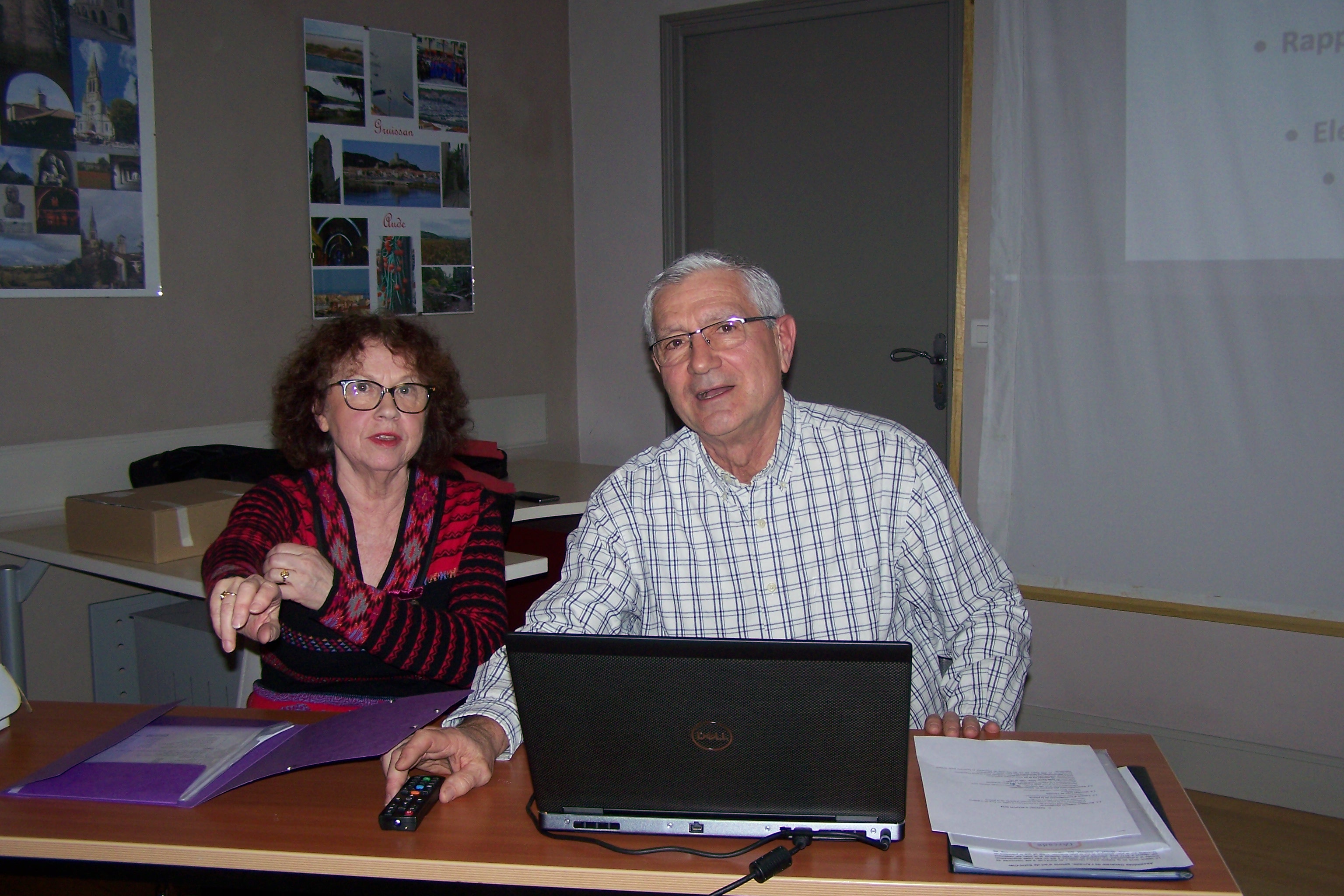 Gilles Nicoud, président, et Clara Tessier, trésorière