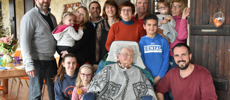 Une belle réunion de famille pour les cent ans de Claire