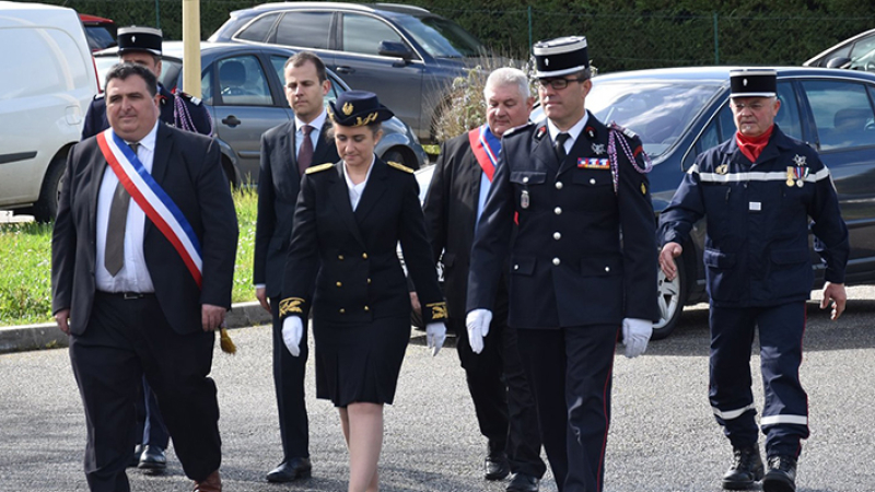 Passation de commandement au centre de secours 