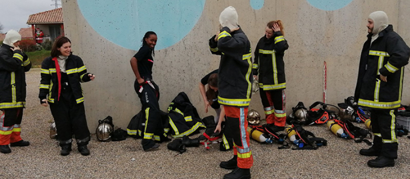 Les pompiers accueillent des internes de médecine