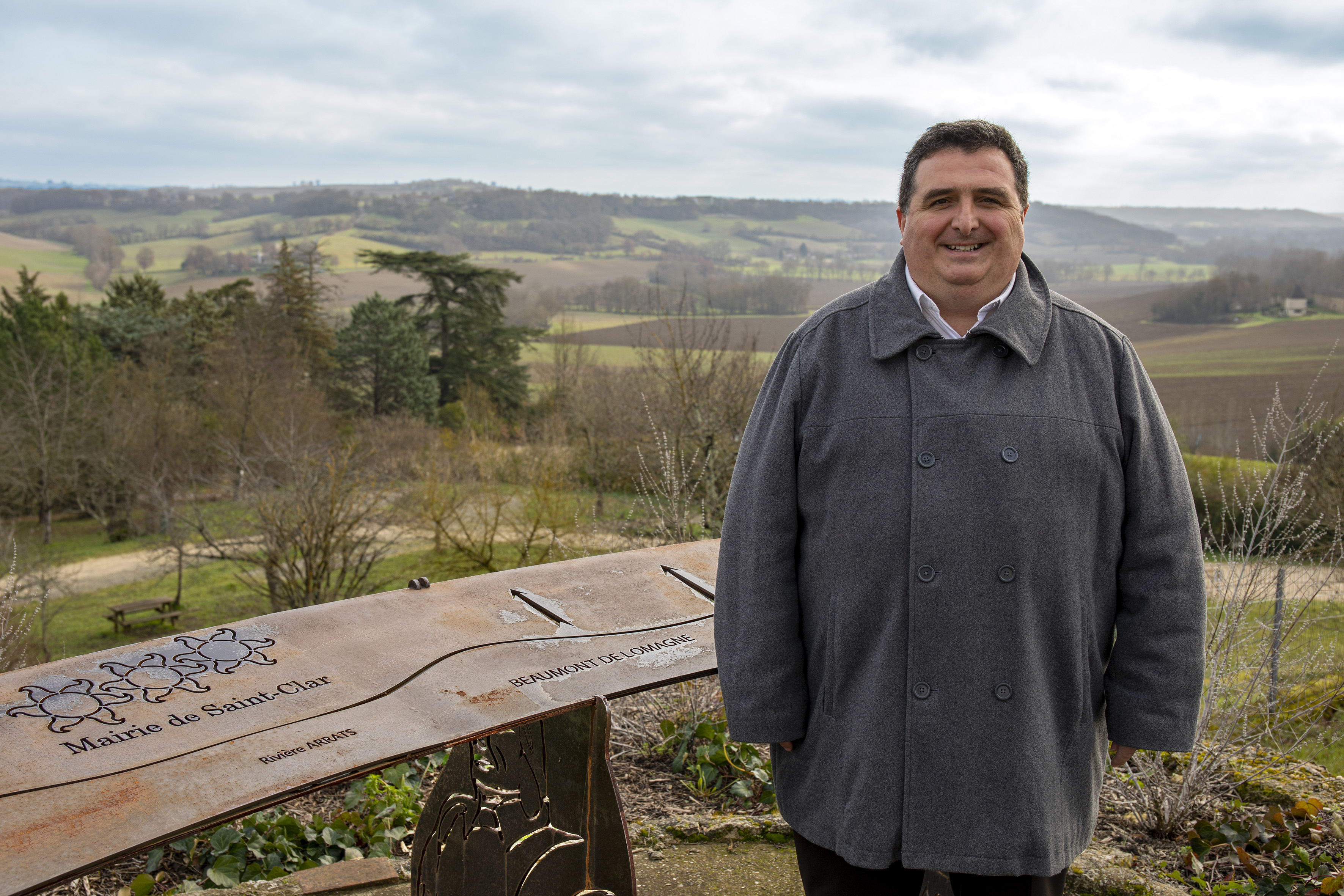 David Taupiac, maire de Saint-Clar