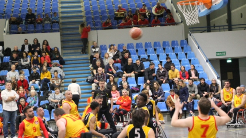 Brillante victoire Handibasket de la Jeunesse Athlétique Pavienne