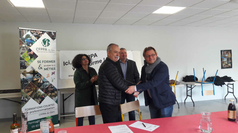 Signature de la convention de partenariat 3CAG - CFPPA du Gers