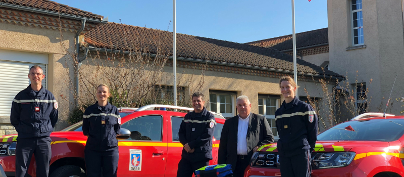 Covid 19 : Le Conseil départemental du Gers finance deux véhicules dédiés aux médecins sapeurs-pompiers intervenant à la demande du SAMU.