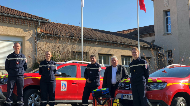 Covid 19 : Le Conseil départemental du Gers finance deux véhicules dédiés aux médecins sapeurs-pompiers intervenant à la demande du SAMU.