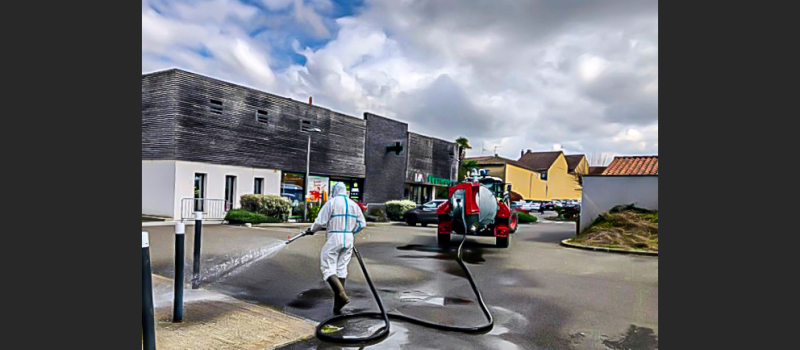Désinfection des lieux publics à Nogaro  